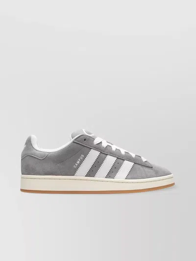 Adidas Originals Logo Low-top Suede Rubber Sneakers In Neutrals