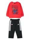 Adidas Originals Logo-motif Tracksuit In Red