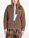 Adidas Originals Logo-patch Sweatshirt In Brown