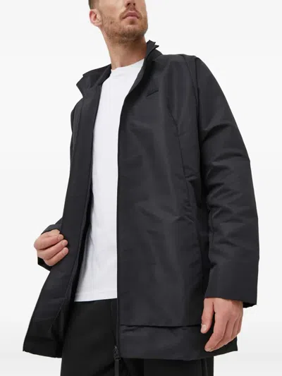 Adidas Originals Logo-plaque Zip-up Jacket In Black