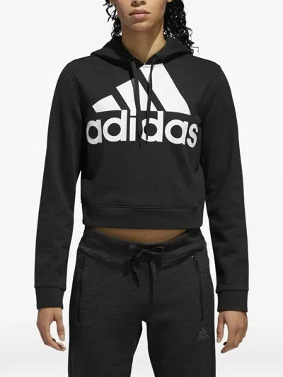 Adidas Originals Logo-print Hoodie In Black