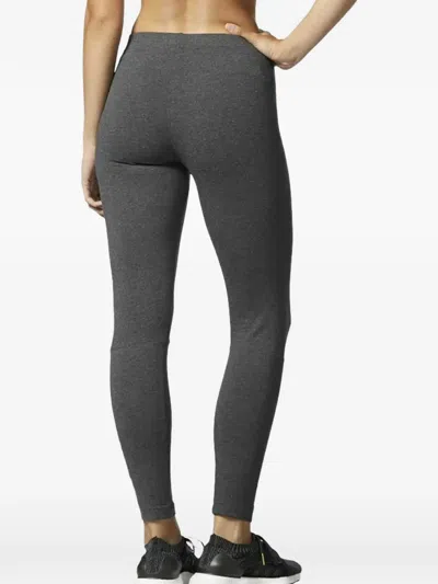 Adidas Originals Logo-print Leggings In Gray
