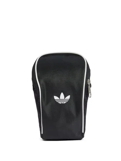 Adidas Originals Logo-print Messenger Bag In Black