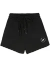 Adidas Originals Logo-print Organic Cotton Track Shorts In Black