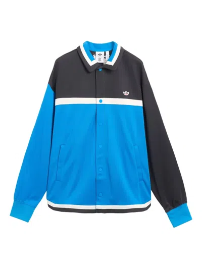 Adidas Originals Logo-print Sport Jacket In Blue