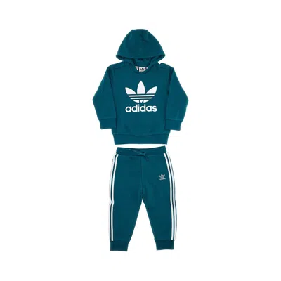 Adidas Originals Logo Print Sporty Set Kids In Green