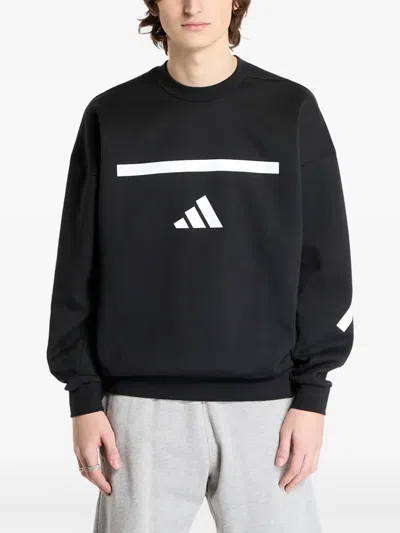 Adidas Originals Logo-print Sweatshirt In Black