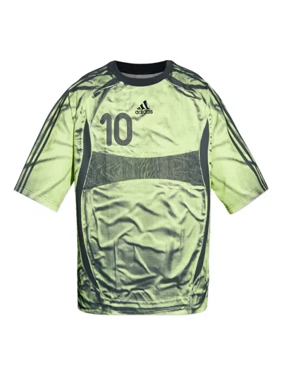 Adidas Originals Logo Print T-shirt In Green
