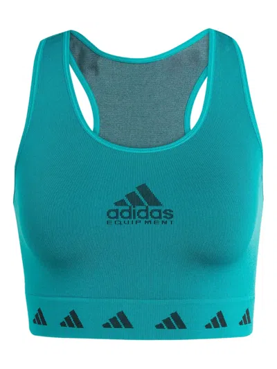 Adidas Originals Logo-print Tank Top In Green