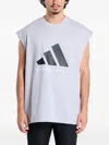 Adidas Originals Logo-print Tank Top In Gray