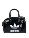 Adidas Originals Glossy Finish Mini Bowling Bag With Top Handles In Black