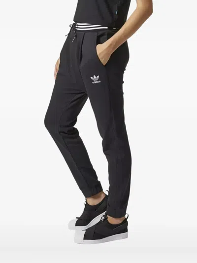 Adidas Originals Logo-print Track Pants In Black