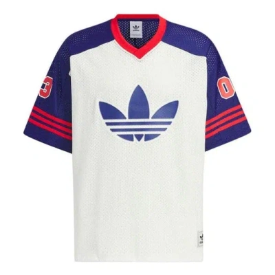 Adidas Originals Logo Printed T-shirt Asia Sizing 'white Blue'