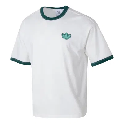 Adidas Originals Logo T-shirt Asia Sizing 'white Green'