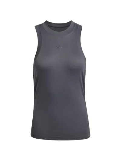 Adidas Originals Logo Tank Top In Blue
