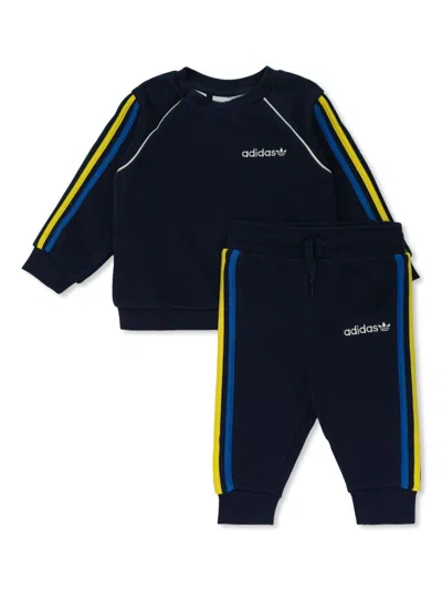 Adidas Originals Babies' Logo Tracksuit In 蓝色