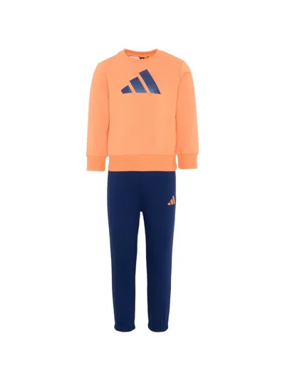 Adidas Originals Kids' Logo Tracksuit In Orange