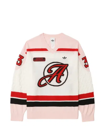 Adidas Originals Adiluna Oversized Knit Jersey In Pink