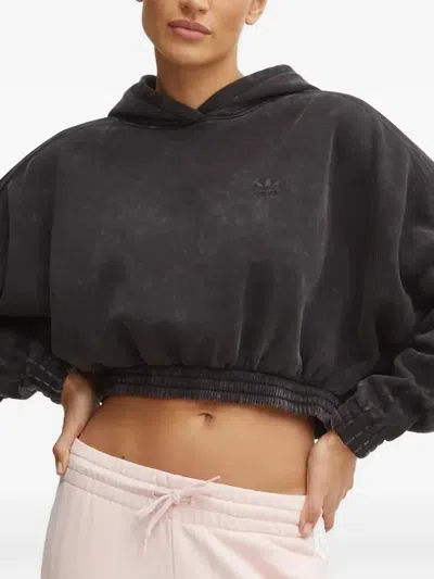 Adidas Originals Logo-detail Hoodie In Black