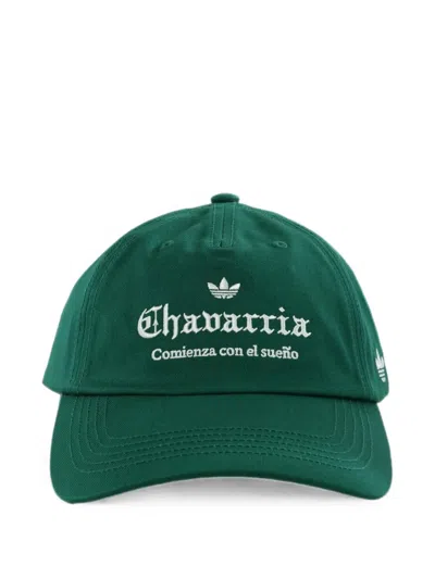 Adidas Originals Logo-embroidered Baseball Cap In Green