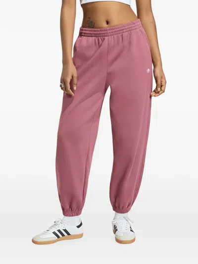 Adidas Originals Logo-embroidered Elasticated Track Pants In Pink