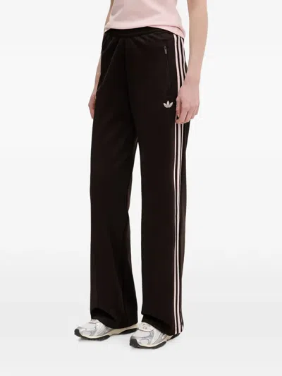 Adidas Originals Logo-embroidered Side-stripe Track Pants In Black
