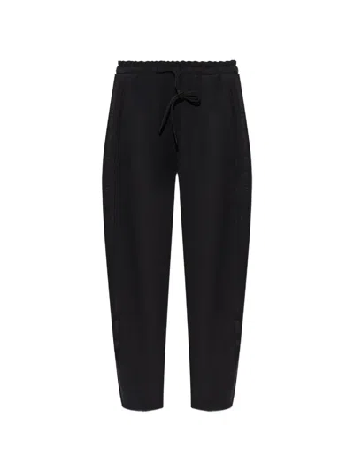 Adidas Originals Logo-embroidered Wide-leg Track Pants In Black