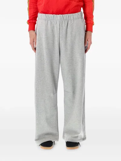 Adidas Originals Logo-embroidered Wide-leg Track Pants In Gray