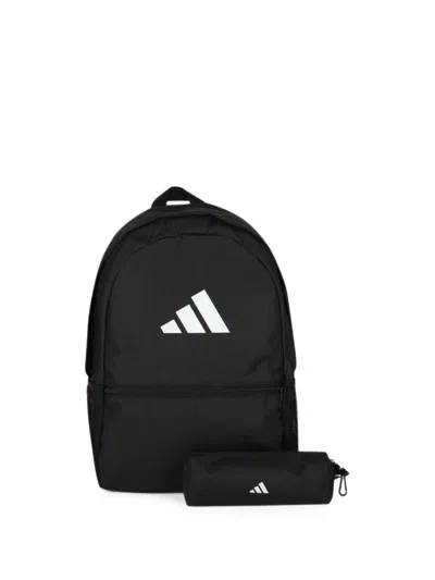 Adidas Originals Logo-print Backpack With Pencil Case In Black