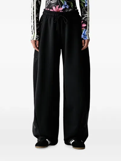 Adidas Originals Logo-print Drawstring Track Pants In Black