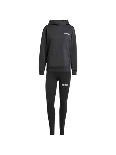Adidas Originals Logo-print Hoodie In Black