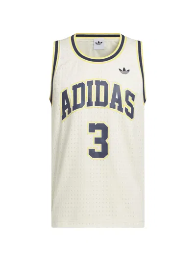 Adidas Originals Logo-print Tank Top In Neutral