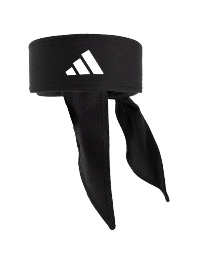 Adidas Originals Logo-print Tie-fastening Headband In Black