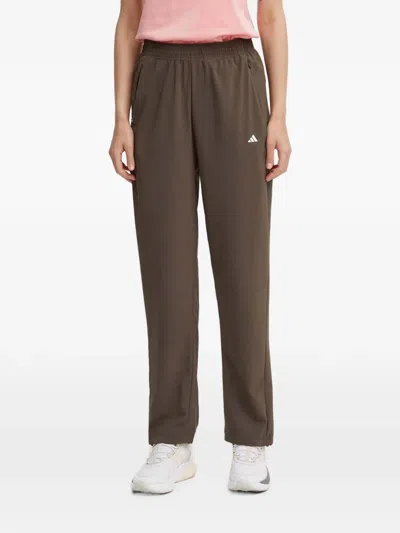 Adidas Originals Logo-print Track Pants In Brown