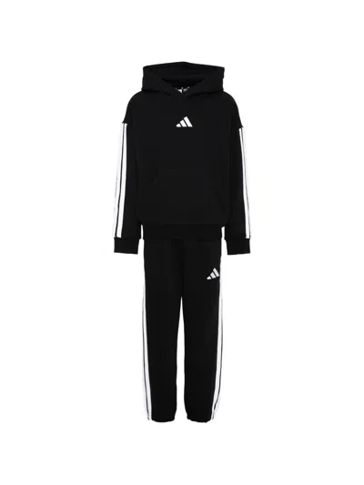 Adidas Originals Kids' Logo-print Track Tracksuit In Black
