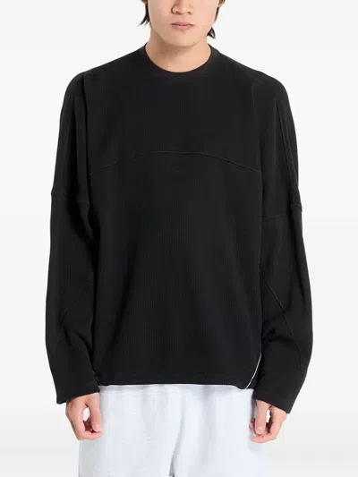 Adidas Originals Long-sleeve Sports Top In Black