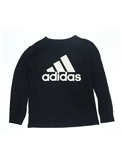 Pre-owned Adidas Originals Kids' Long Sleeve T-shirt In Black