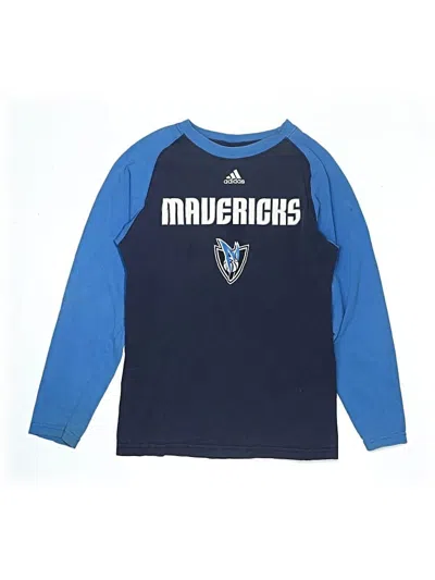 Pre-owned Adidas Originals Kids' Long Sleeve T-shirt In Blue