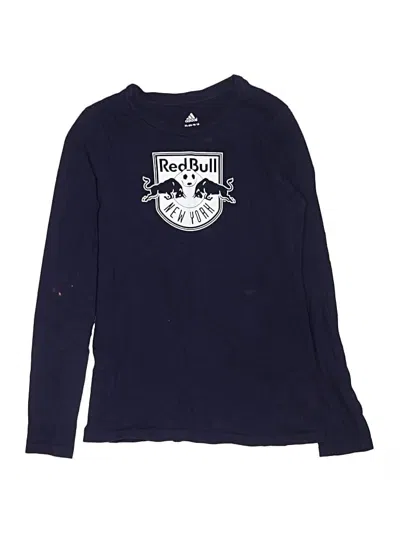 Pre-owned Adidas Originals Kids' Long Sleeve T-shirt In Blue