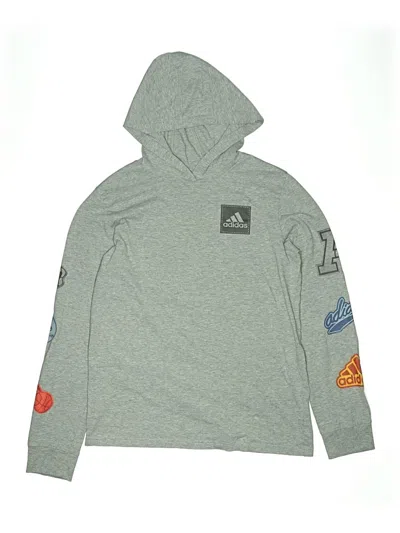 Pre-owned Adidas Originals Kids' Long Sleeve T-shirt In Gray