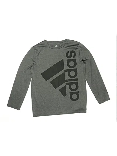 Pre-owned Adidas Originals Kids' Long Sleeve T-shirt In Gray