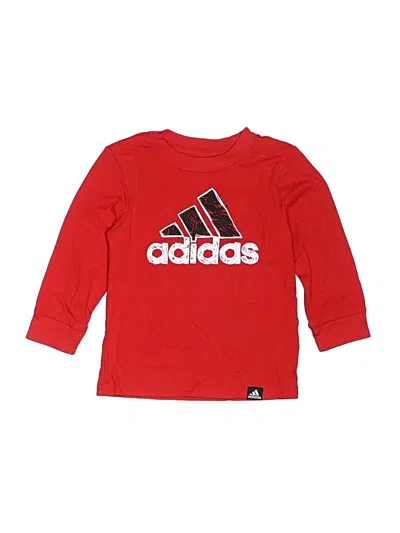 Pre-owned Adidas Originals Babies' Long Sleeve T-shirt In Red