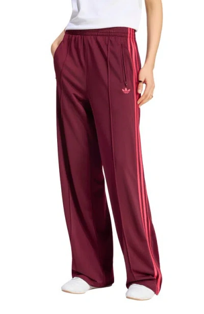 Adidas Originals Loose Full Length Track Pants In Red