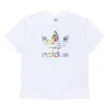 Adidas Originals Love Unites Tre Casual Breathable Fabric Multi-color Logo Sport Short Sleeve White