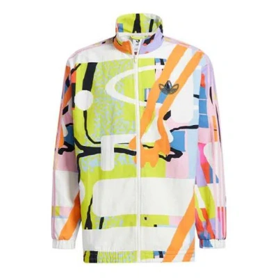 Adidas Originals Love Unites Wb Graffiti Sports Jacket Couple Style In Multi