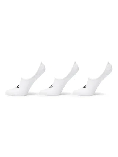 Adidas Originals Low Cut Socks (pack Of Three) In White