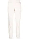Adidas Originals Low-rise Cotton Track Pant In Neutrals