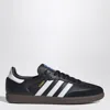 Adidas Originals Low-top Rubber Sole Sneakers With Contrast Stripes In Black