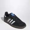 Adidas Originals Low-top Rubber Sole Sneakers With Contrast Stripes In Black