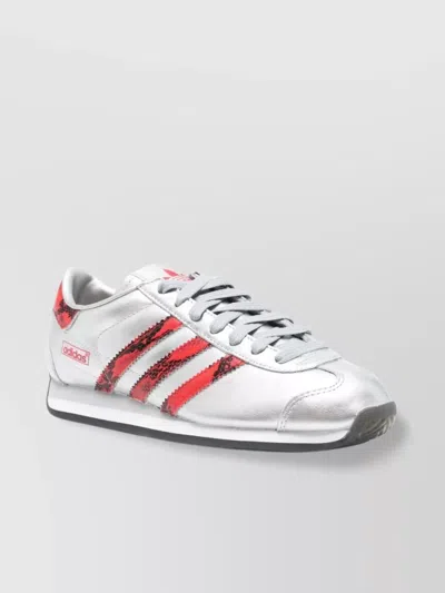 Adidas Originals Low-top Logo Sneakers Contrast Stripes In White